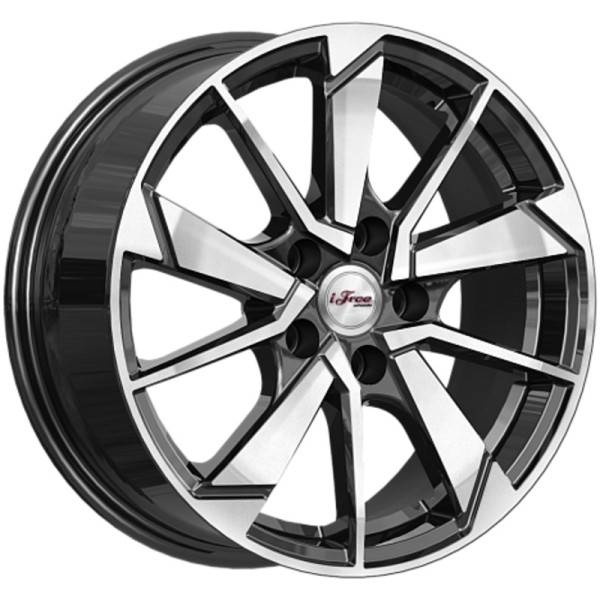 iFree 6,5x16/5x100 ET38 D57,1 Зиплайн (КС1042) Блэк Джек