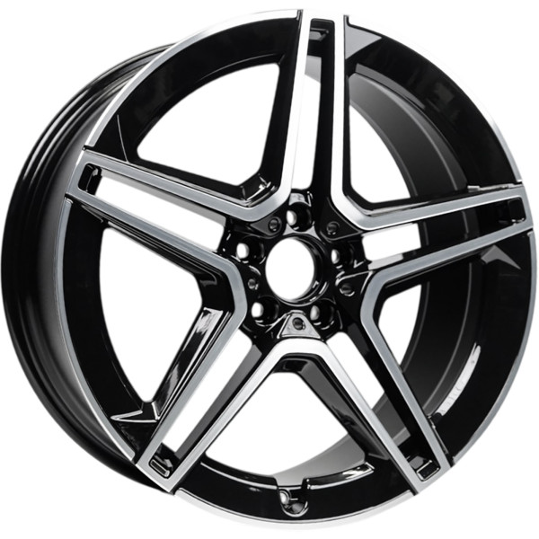 INCH 10x21/5x112 ET44 D66,56 ULF-R09 Gloss Black Machined Face (ZJH) FlowForming