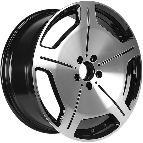 INCH 8x18/5x112 ET43 D66,56 ULF-R20P Gloss Black Machined Face (ZJH) FlowForming
