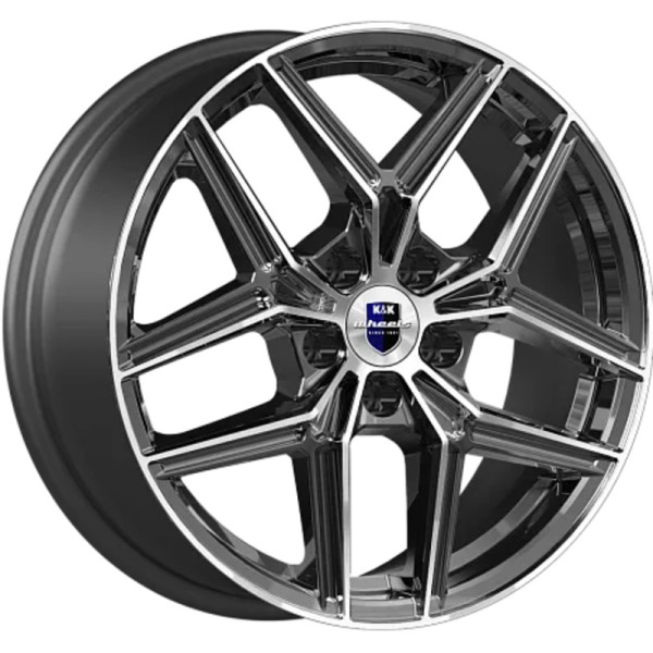 K&K 7x17/5x114,3 ET48,5 D67,1 Юнион (КС1025) Алмаз черный