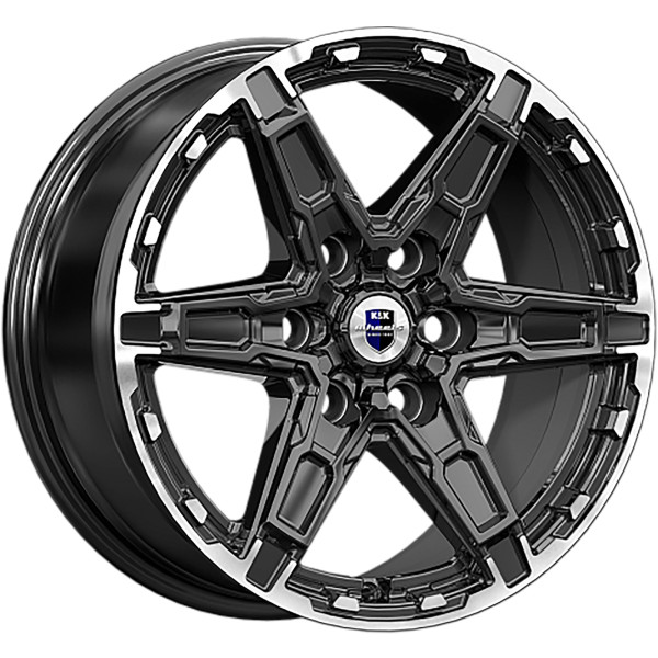 K&K 8x18/6x114,3 ET25 D66,1 Дистрикт (КС1159) черный бриллиант