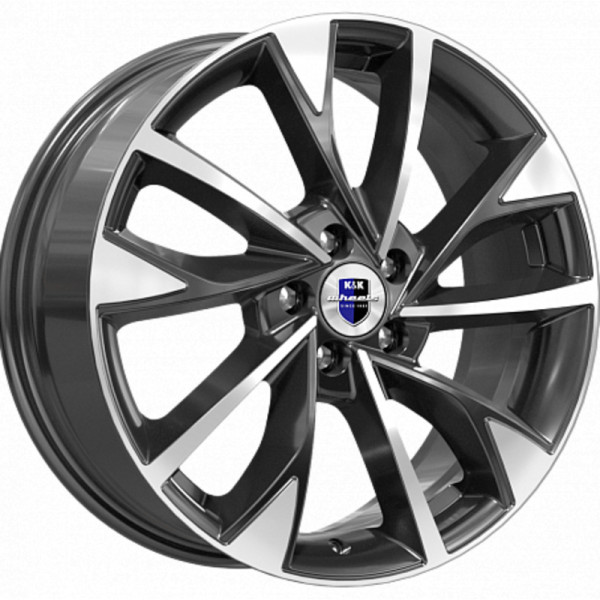 K&K 7x17/5x114,3 ET37 D66,6 Роквуд (КС900) Алмаз черный
