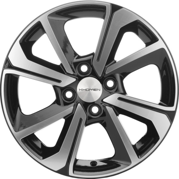 Khomen Wheels 6x15/4x100 ET46 D54,1 KHW1501 (Rio/Solaris) Black-FP