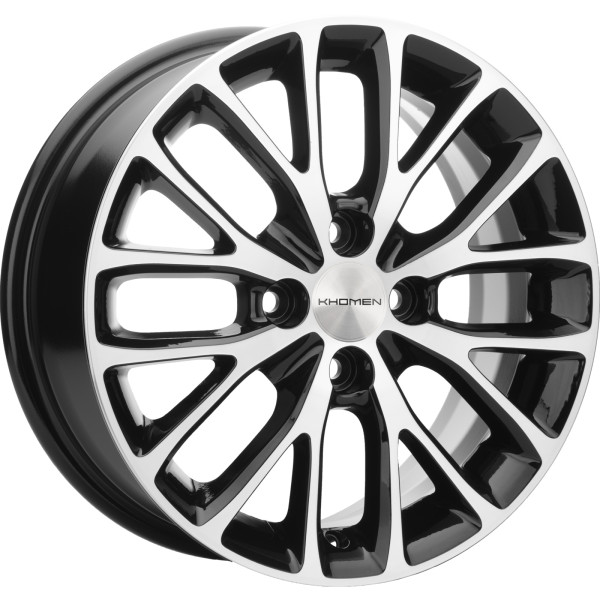 Khomen Wheels 6x15/4x98 ET36 D58,6 KHW1506 (Lada Granta) Black-FP
