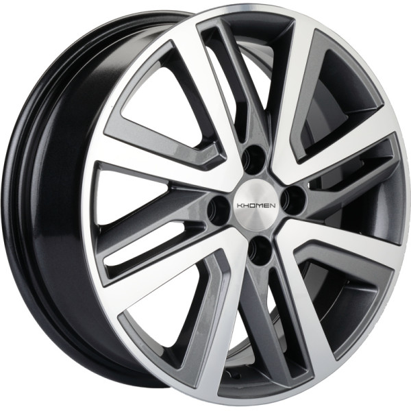 Khomen Wheels 6x16/4x100 ET50 D60,1 KHW1609 (Vesta/Largus) Gray-FP