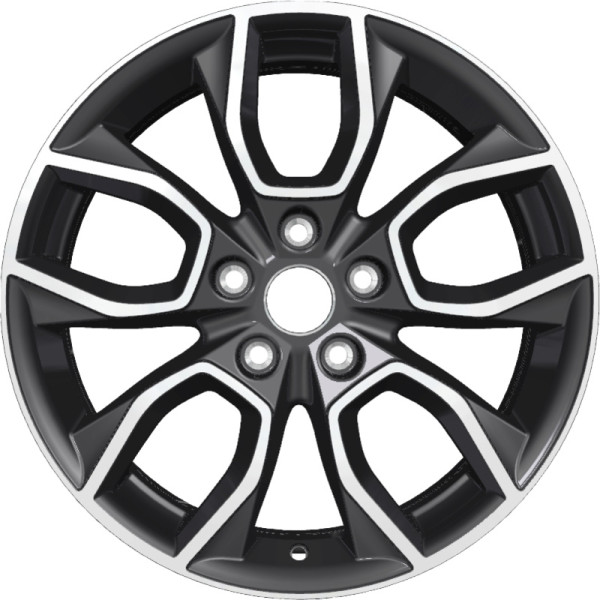 Khomen Wheels 7x17/5x114,3 ET48 D67,1 KHW1713 (Kia K5) Black-FP