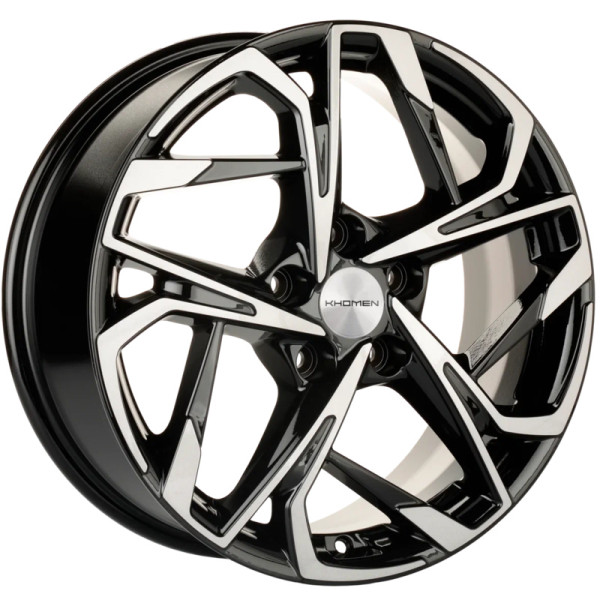 Khomen Wheels 7x17/5x114,3 ET45 D67,1 KHW1716 (CX-5/i40/X-Trail) Black-FP