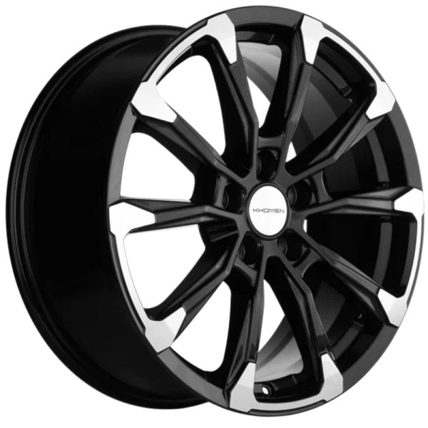 Khomen Wheels 7,5x18/5x108 ET46 D63,4 KHW1808 (Tugella/Jaguar XF/F-Pace) Black-FP