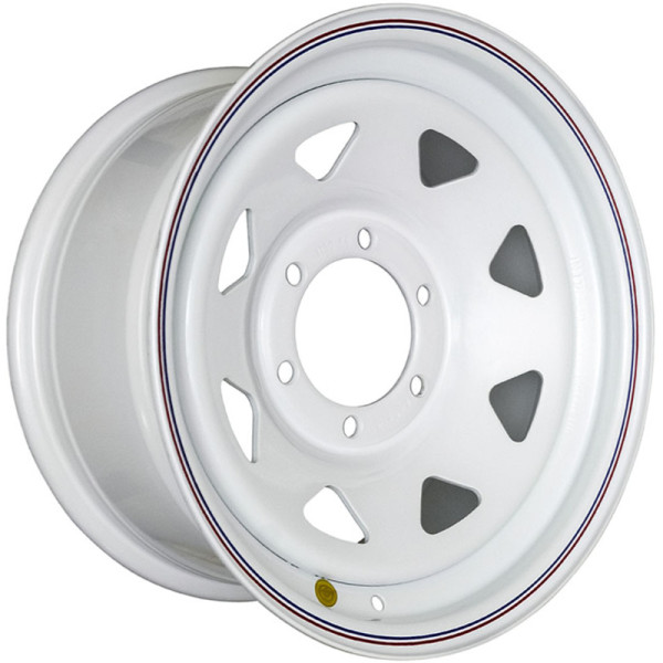 Off-Road Wheels 8x16/6x139,7 ET10 D110 Тойота Ниссан (треуг. мелкий) Белый (с увелич.полкой под суппорт)