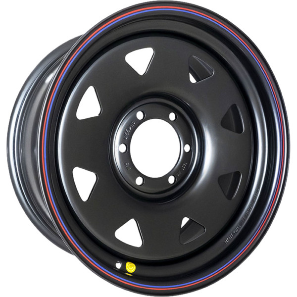 Off-Road Wheels 8x17/6x139,7 ET25 D110 Тойота Ниссан (треуг. мелкий) Черный